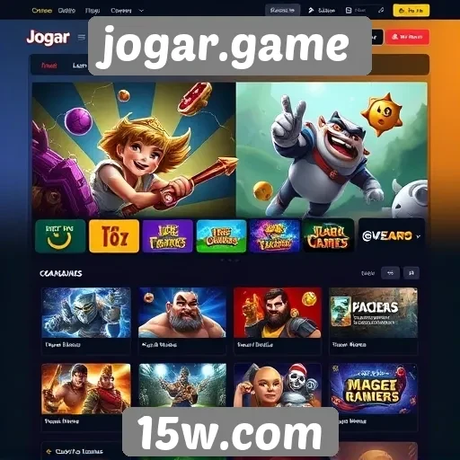 Análise da interface do usuário do site jogar.game
